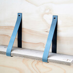 Bij Lien Leren plankdragers Oud Groen - met plank -