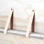 Bij Lien Leren plankdragers Peach - met plank -