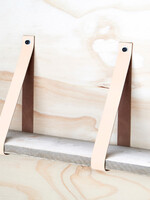 Bij Lien Leren plankdragers Peach - met plank -