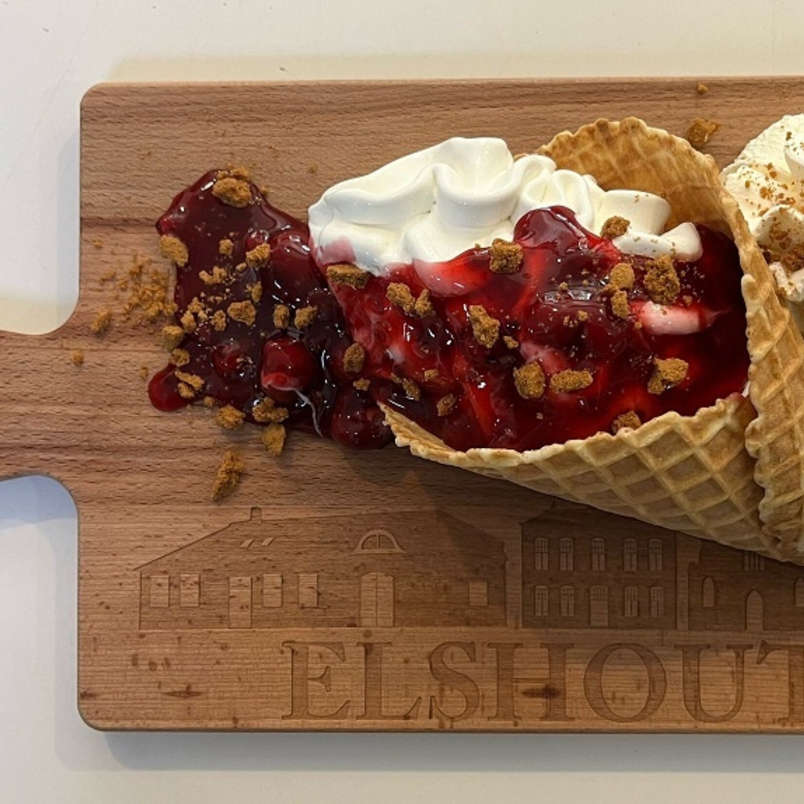 Bij Lien borrelplank beukenhout skyline Elshout