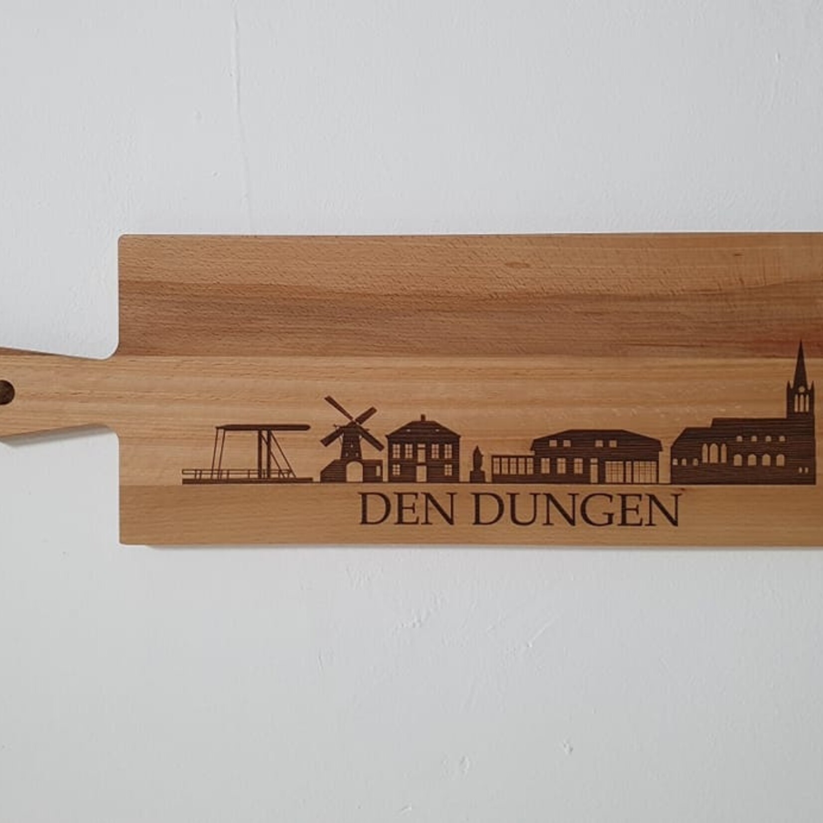 Bij Lien borrelplank beukenhout skyline Den Dungen