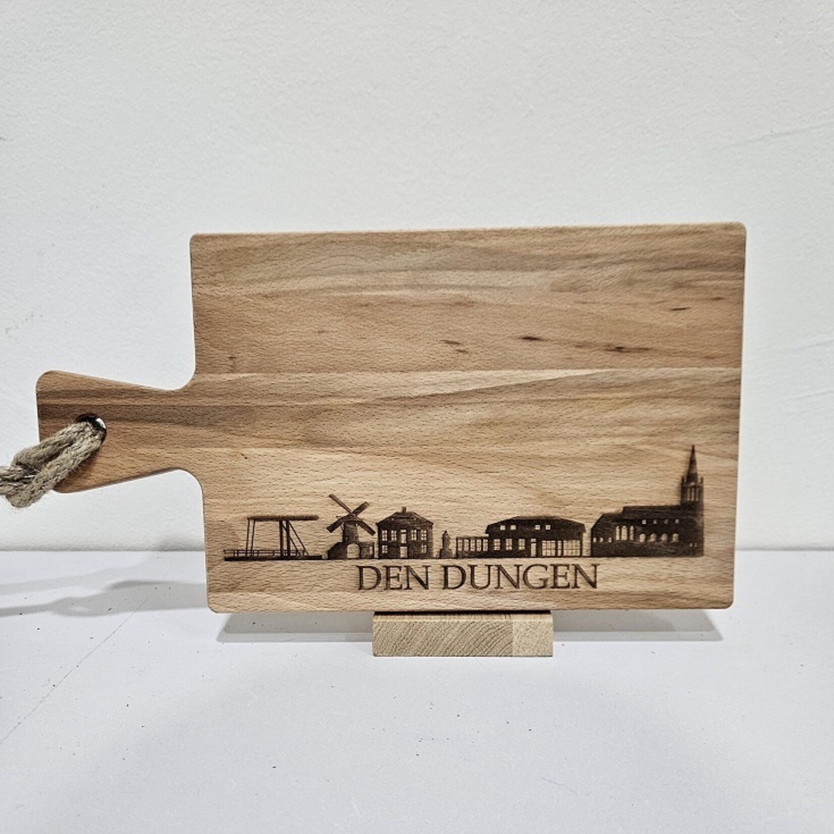 Bij Lien borrelplank beukenhout skyline Den Dungen