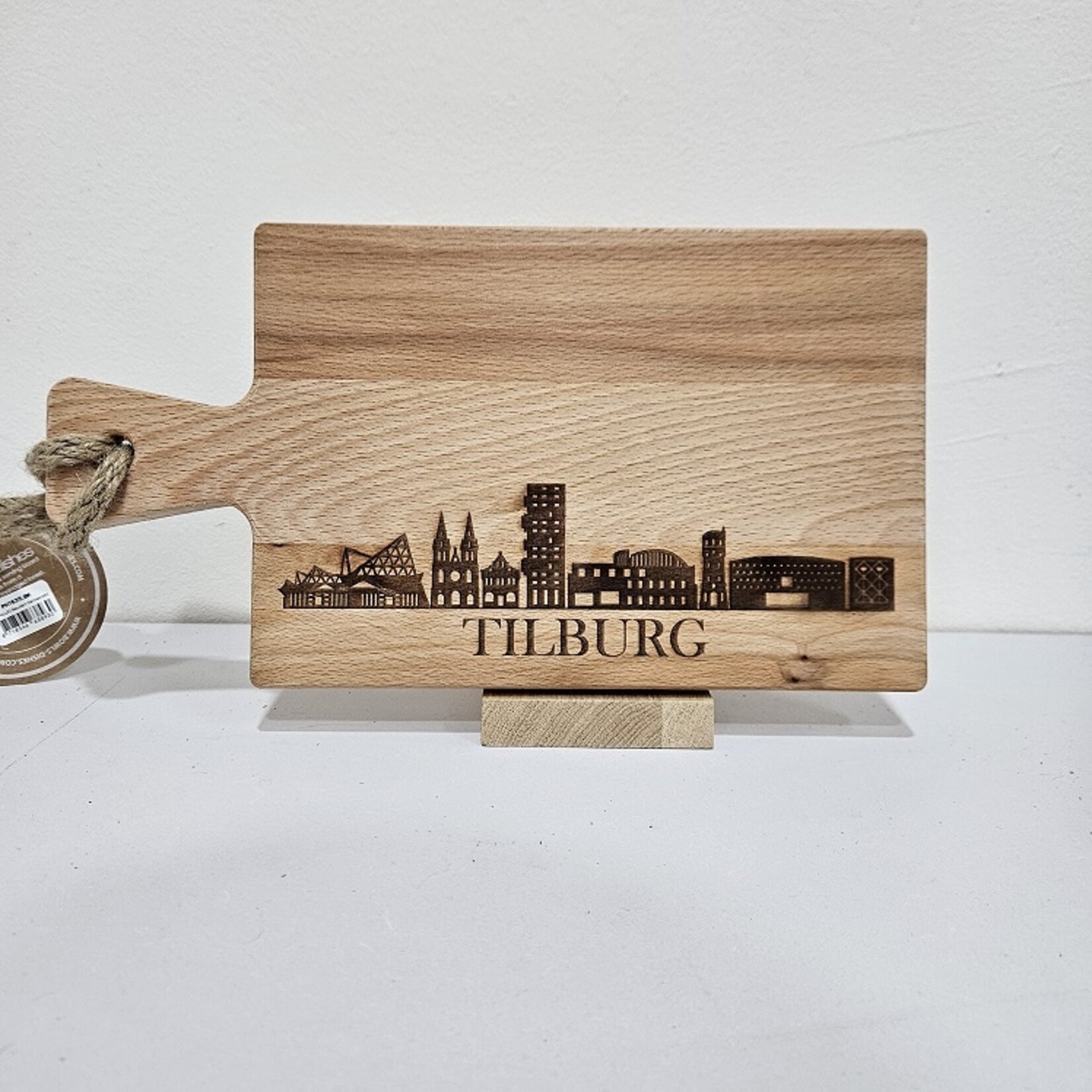 Bij Lien borrelplank beukenhout skyline Tilburg