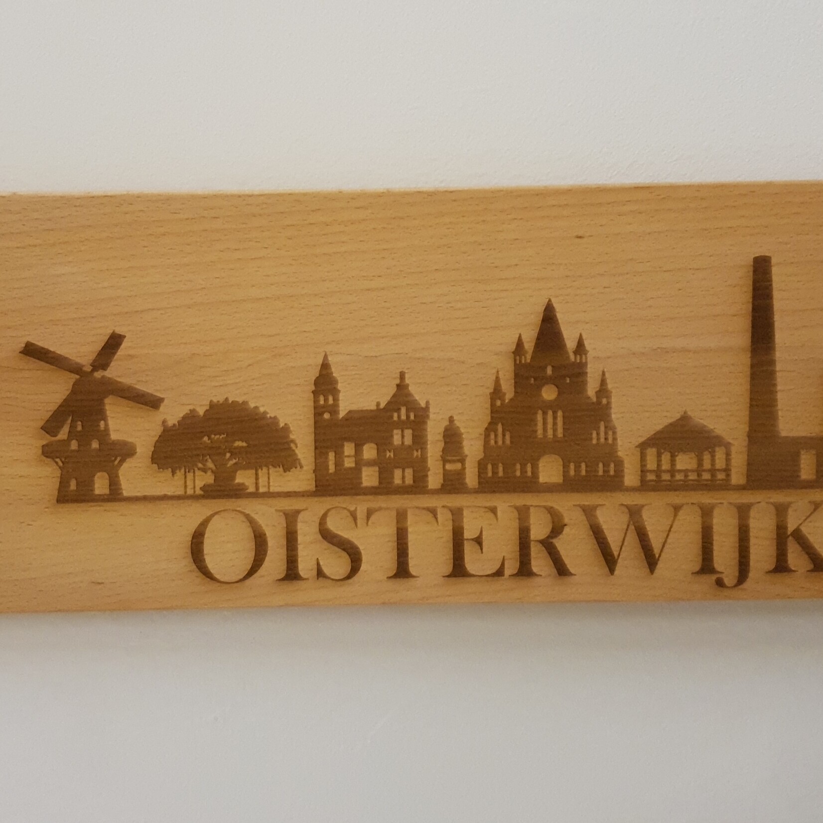 Bij Lien borrelplank beukenhout skyline Oisterwijk