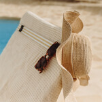 Bij Lien Beach towel strap - White - Gold