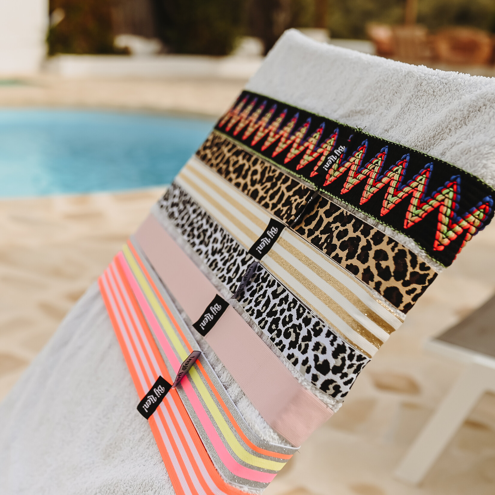 Bij Lien beach towel strap - Roze