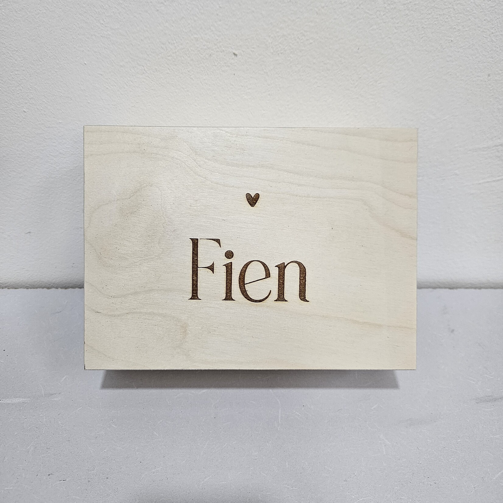 Bij Lien Gepersonaliseerd herinneringen kistje 16x22x8 cm