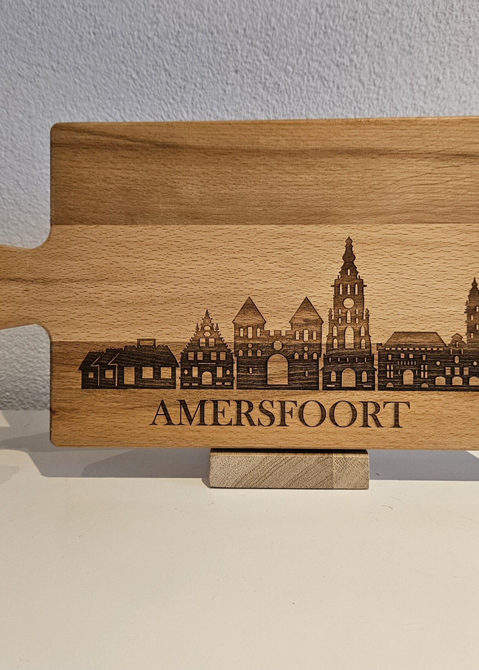 Bij Lien borrelplank beukenhout skyline Amersfoort