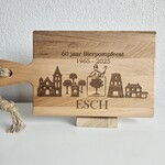 Bij Lien borrelplank beukenhout skyline Esch Bierpompfeest