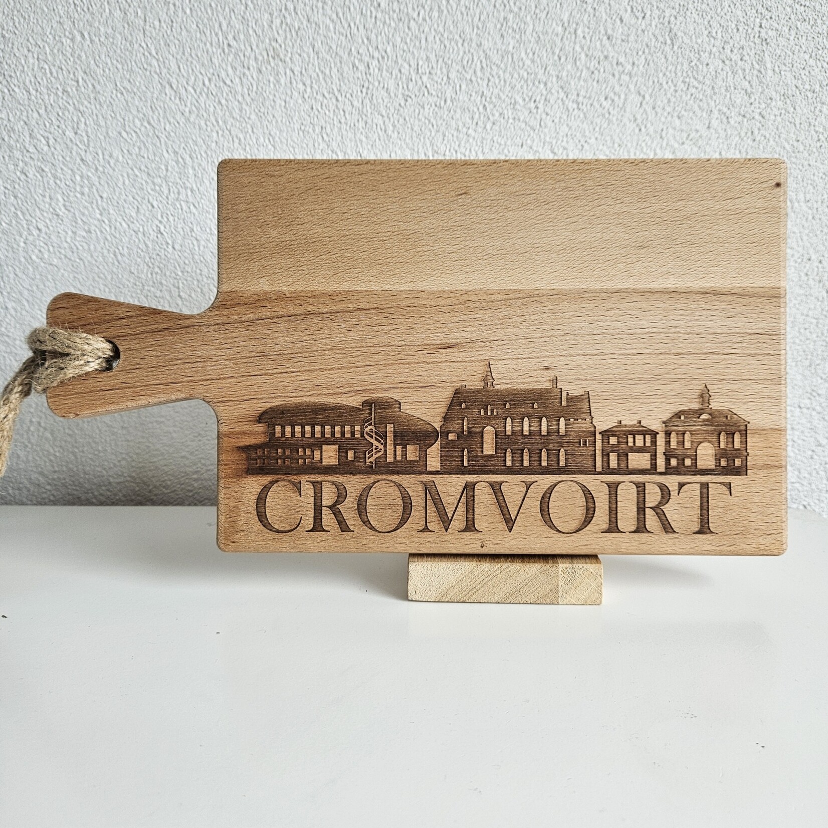 Bij Lien borrelplank beukenhout skyline Cromvoirt