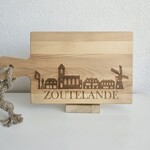 Bij Lien borrelplank beukenhout skyline Zoutelande