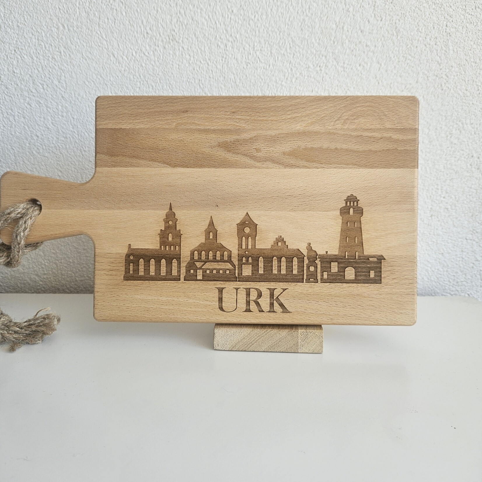 Bij Lien borrelplank beukenhout skyline Urk