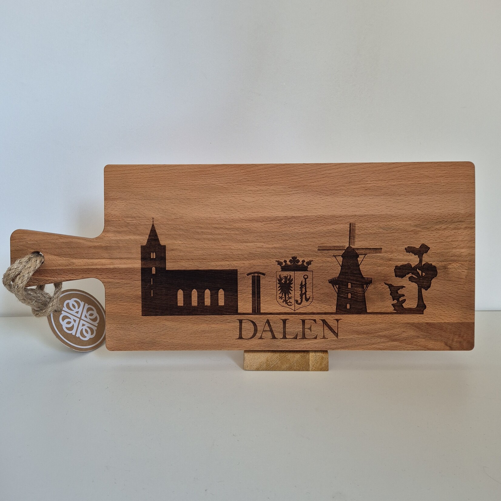 Bij Lien borrelplank beukenhout skyline Dalen