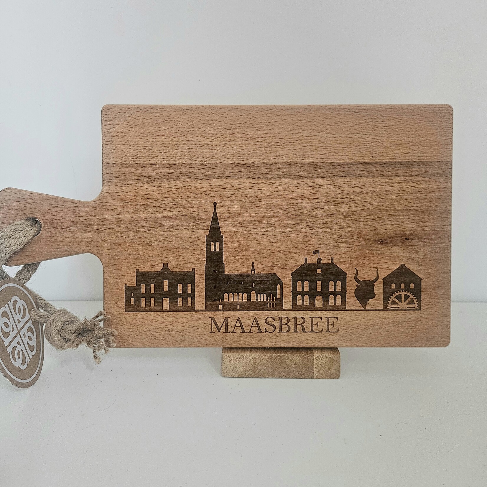 Bij Lien borrelplank beukenhout skyline Maasbree