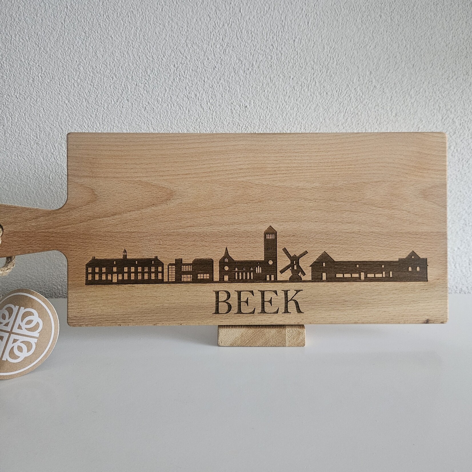 Bij Lien borrelplank beukenhout skyline Beek