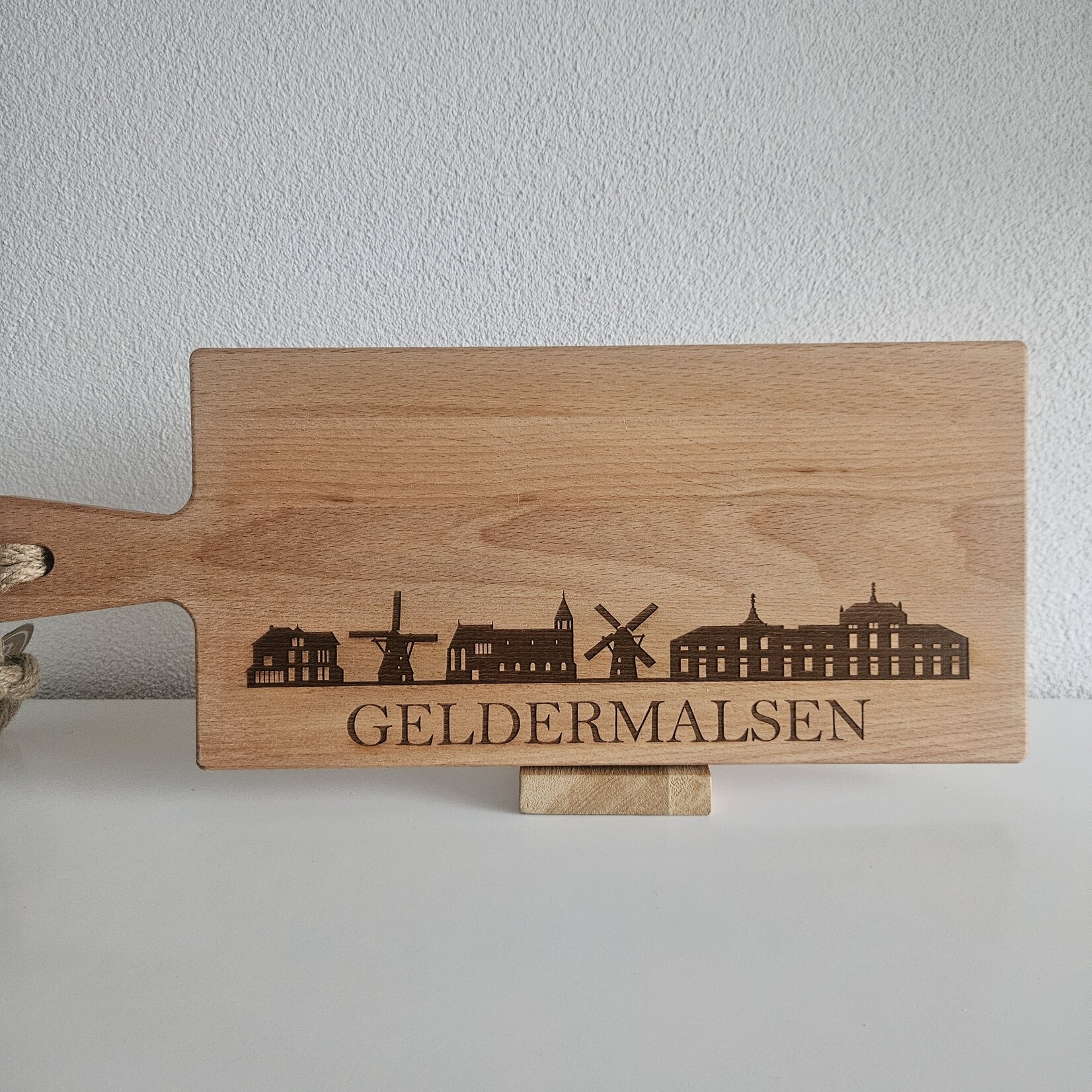 Bij Lien borrelplank beukenhout skyline Geldermalsen