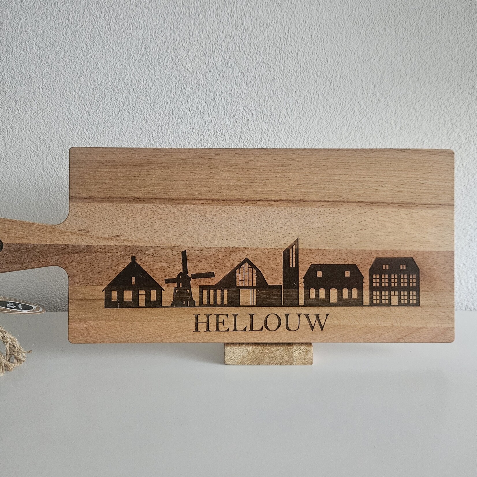 Bij Lien borrelplank beukenhout skyline Hellouw