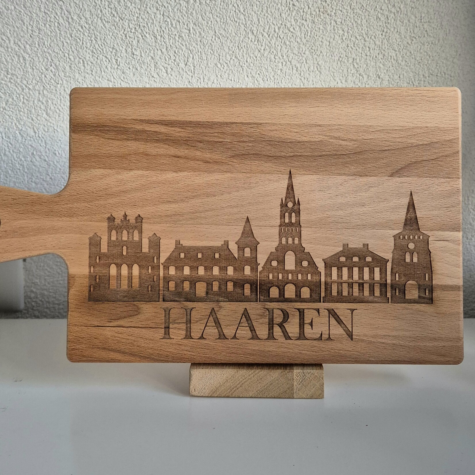 Bij Lien borrelplank beukenhout skyline Haaren