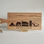 Bij Lien borrelplank beukenhout skyline Herwijnen