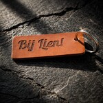Bij Lien Leren sleutelhanger maatwerk
