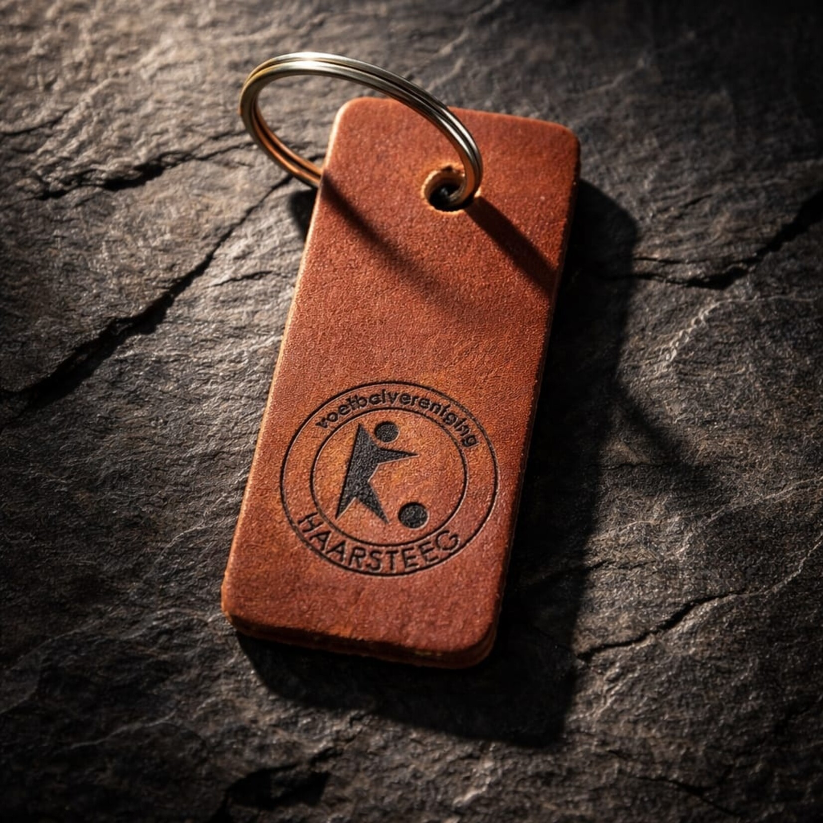 Bij Lien Leren sleutelhanger maatwerk