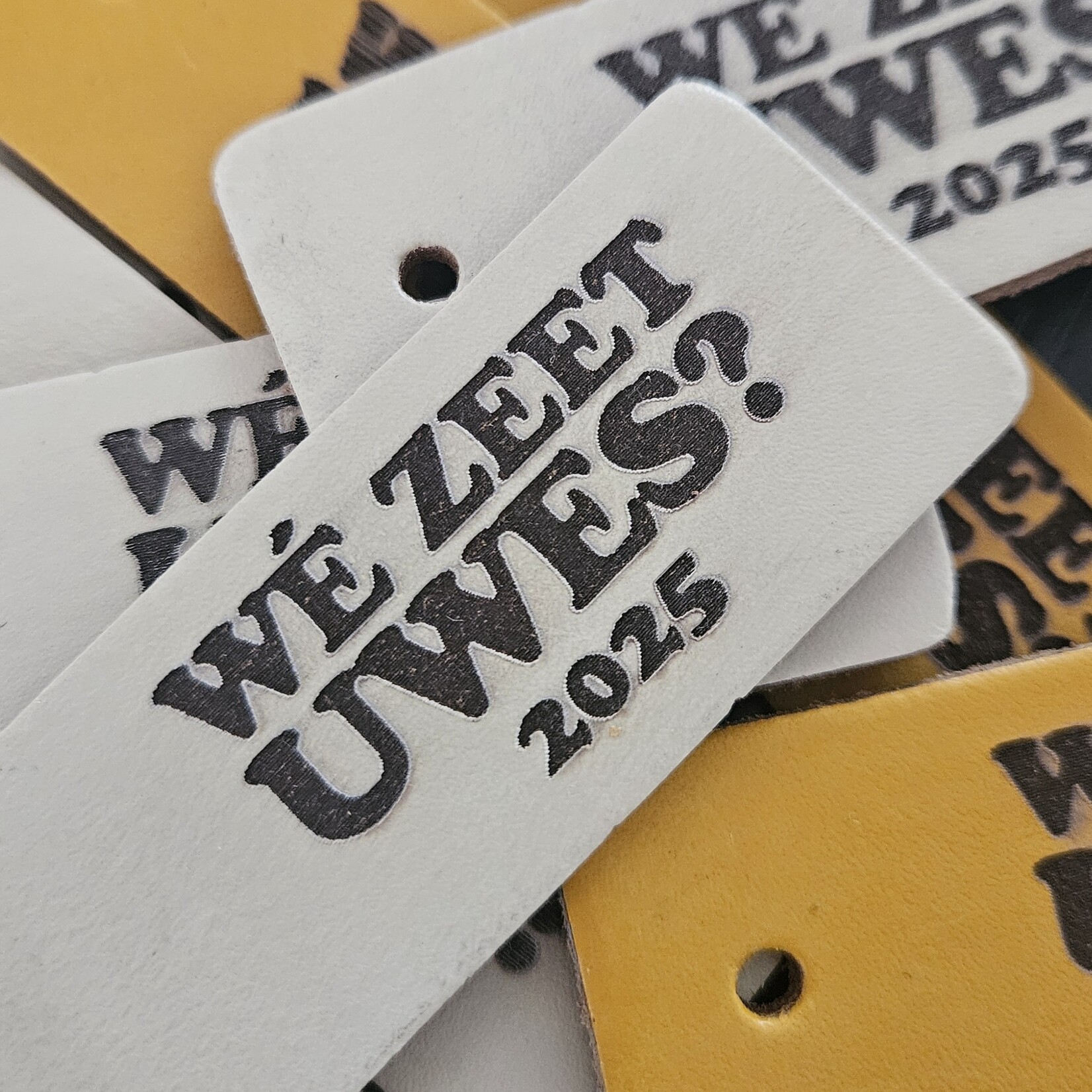 Bij Lien Leren sleutelhanger maatwerk