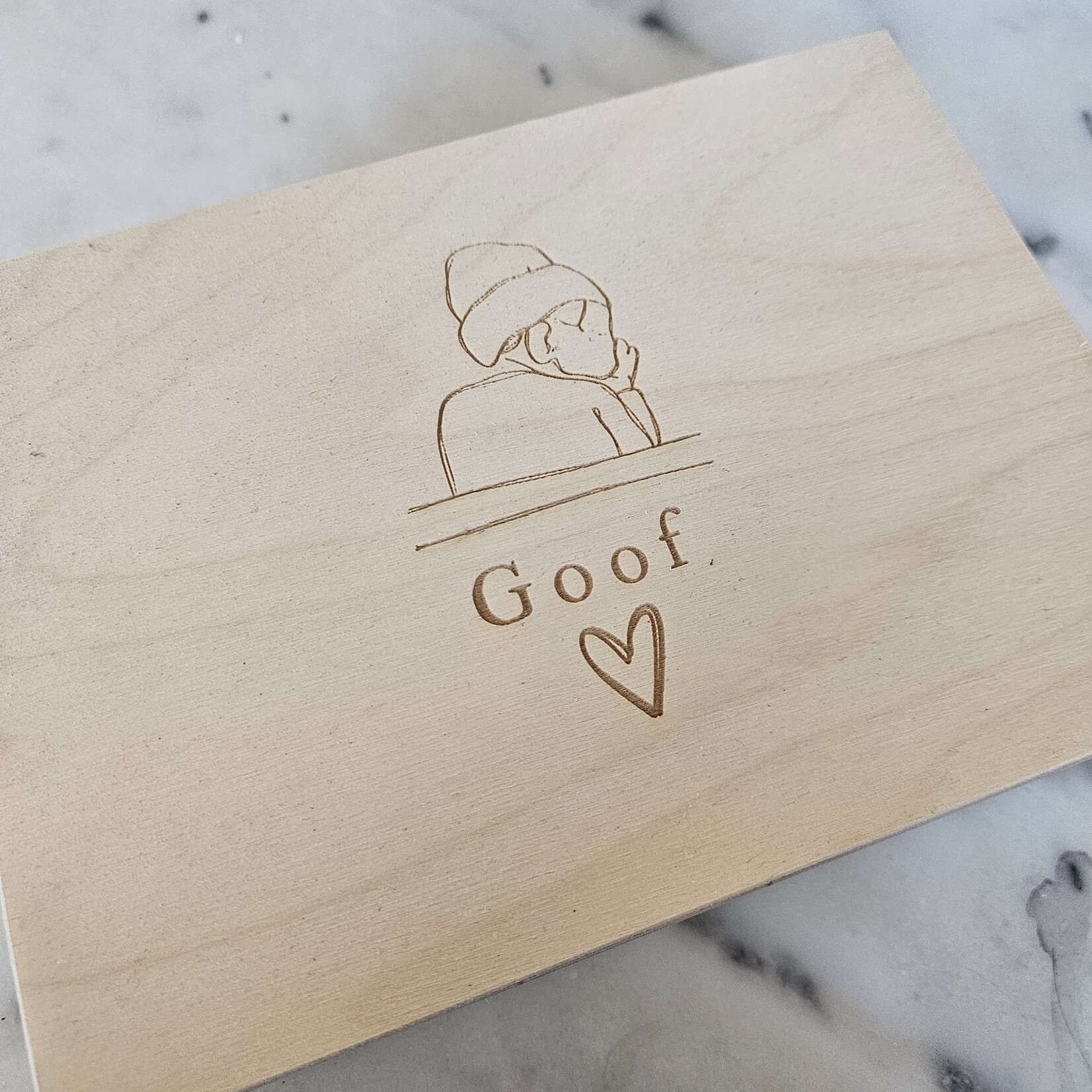 Bij Lien Gepersonaliseerd herinneringen kistje 16x22x8 cm