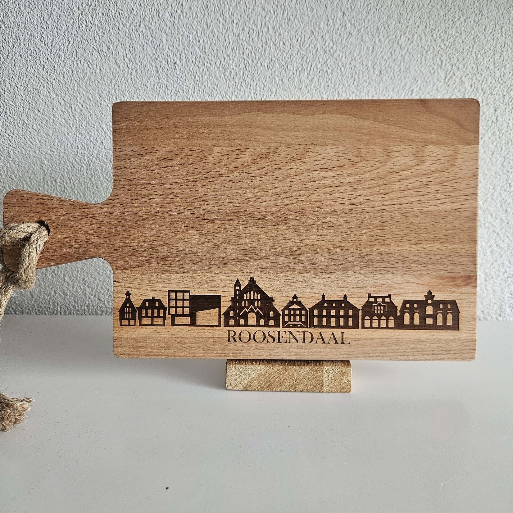 Bij Lien borrelplank beukenhout skyline Roosendaal