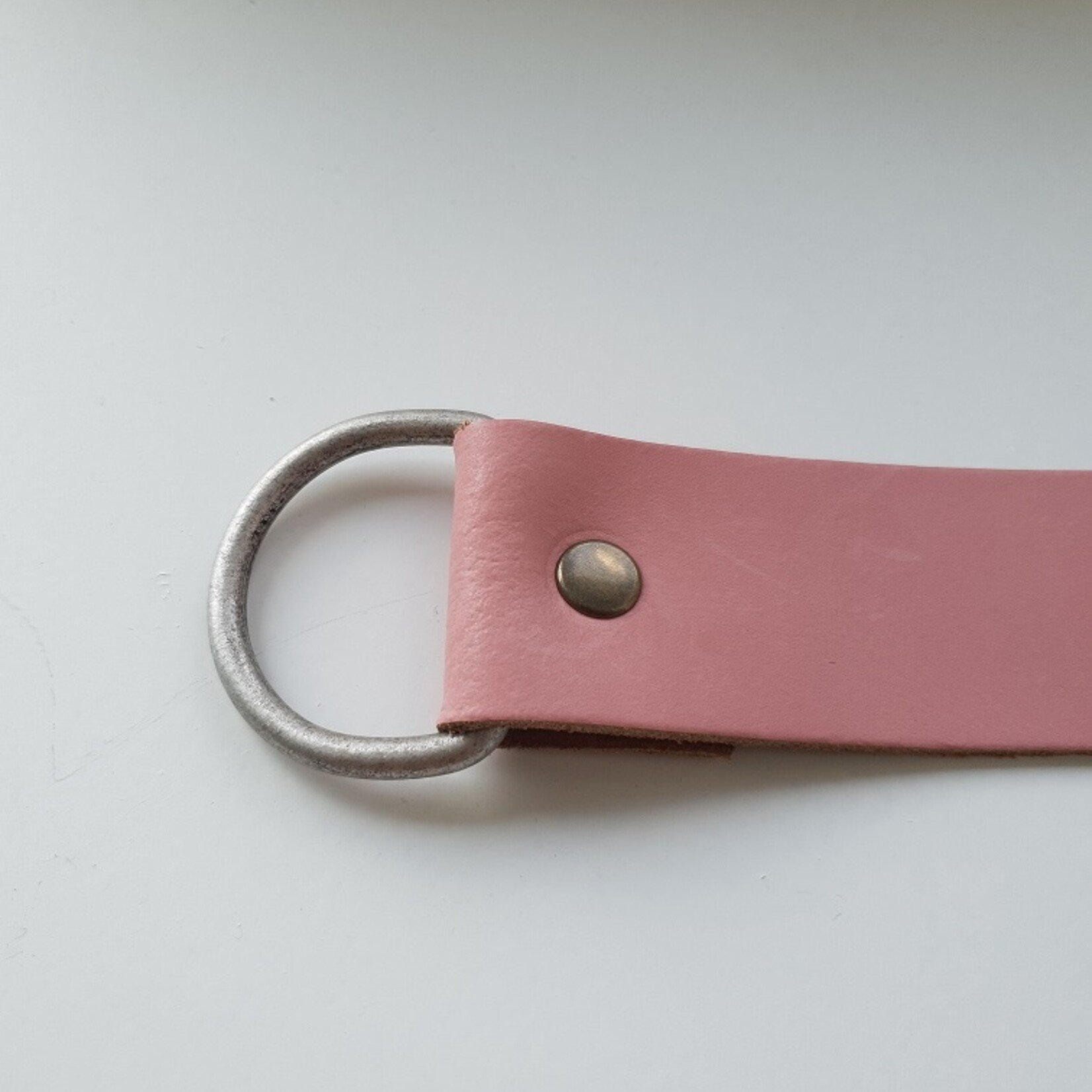 Bij Lien Gordijn embrasse leer3cm oud roze