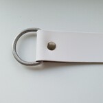 Bij Lien Gordijn embrasse leer 3 cm Wit