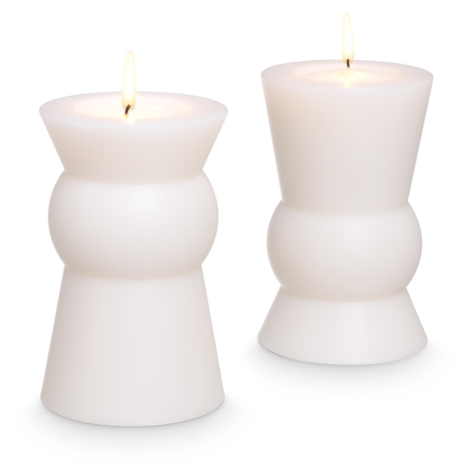 Eichholtz Artificial Candle Arto kaarsen set van 2 wit Ø 10x16 cm S