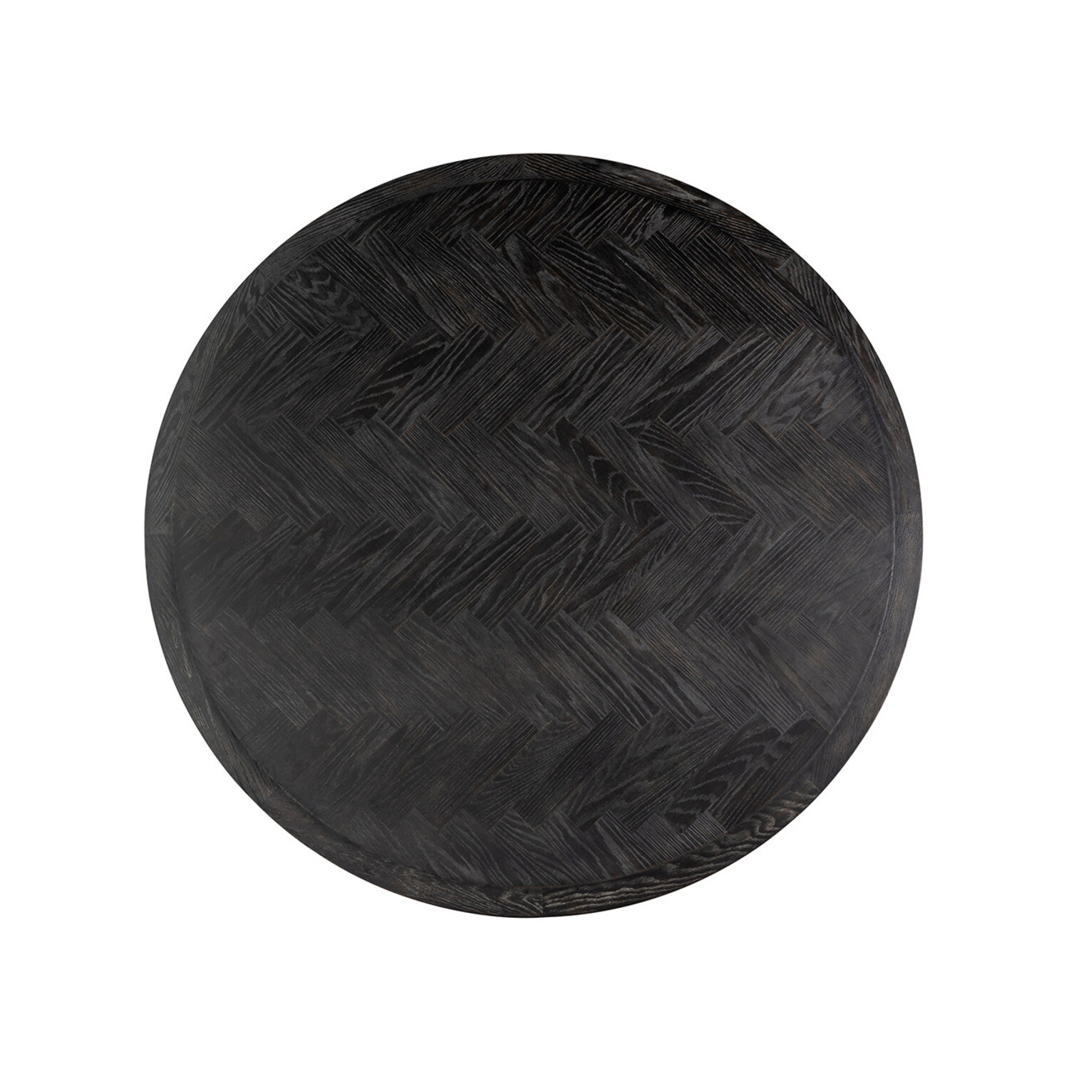 Richmond Interiors Eettafel Blackbone messing Ø140 cm rustiek zwart