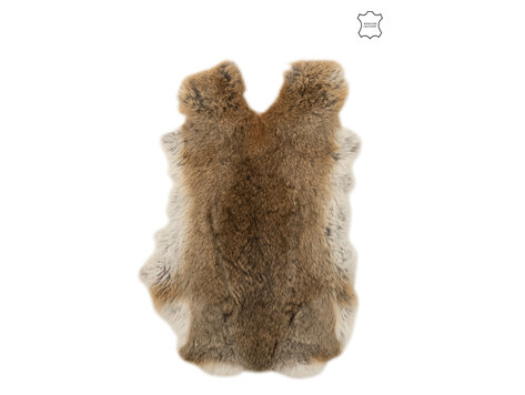 Konijnenvel vacht bruin 45 cm
