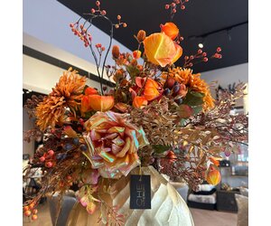 Boeket Secret Orange Garden kunstbloemen » CHE Interiors