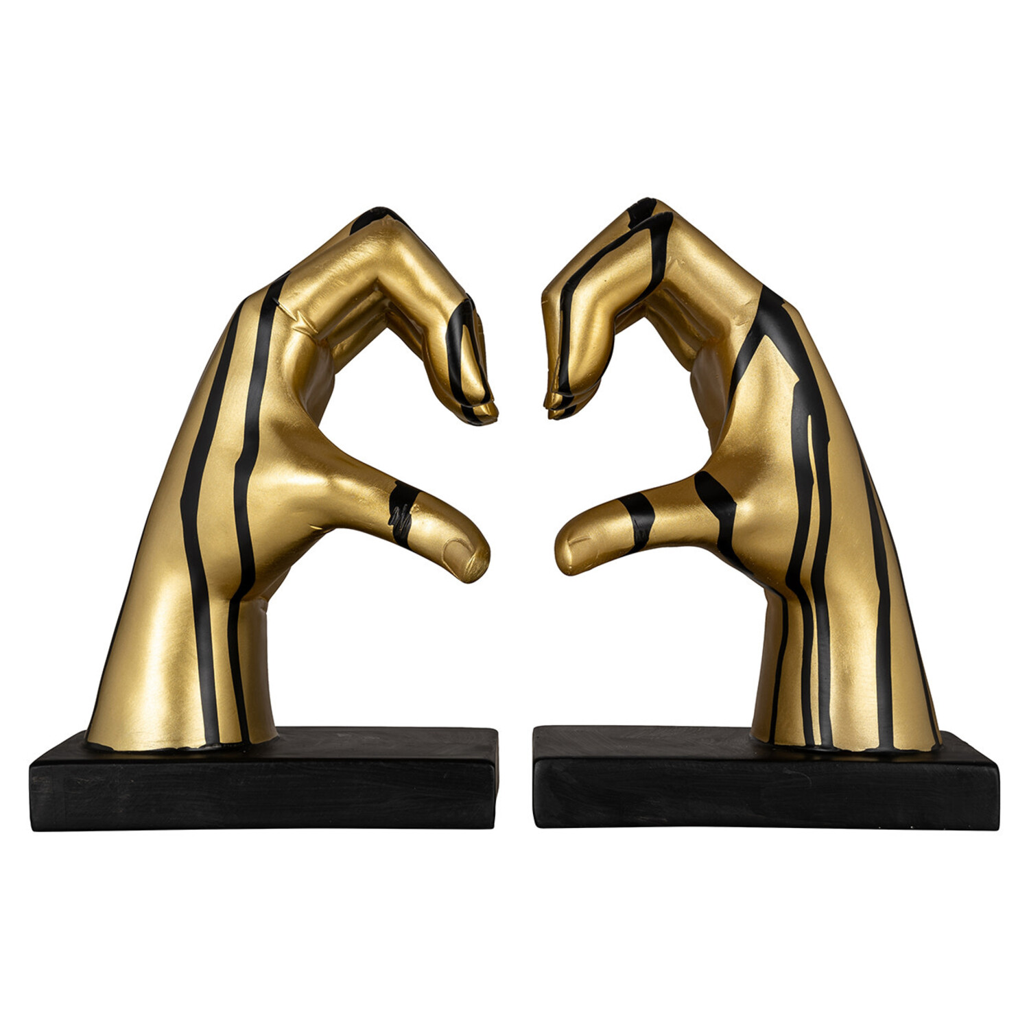 Richmond Interiors Boekenstandaard Love zwart goud