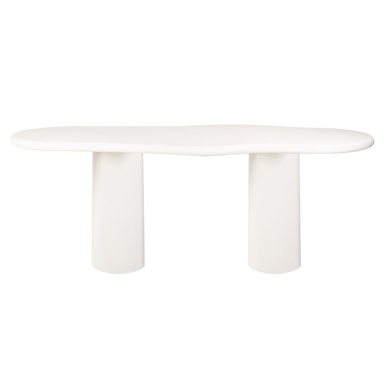 Richmond Interiors Eettafel Bloomstone 260x120 cm wit pleister finish