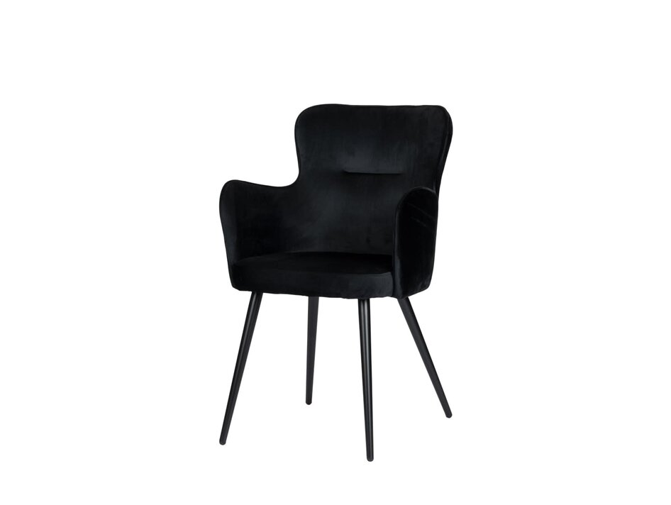 CLIPOP Set van 2 Fluwelen Eetkamerstoelen, Keukenstoelen met Metalen Rugleuning en Poten (2, Groen