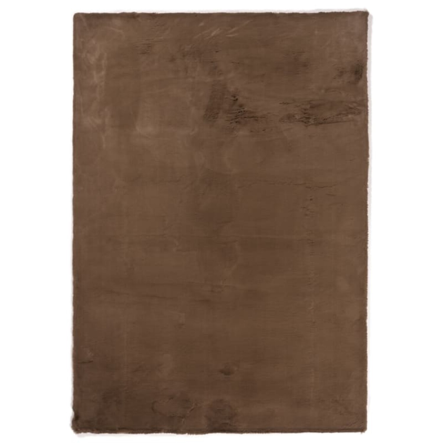 Plush 55 fluffy bruin hoogpolig vloerkleed rechthoek