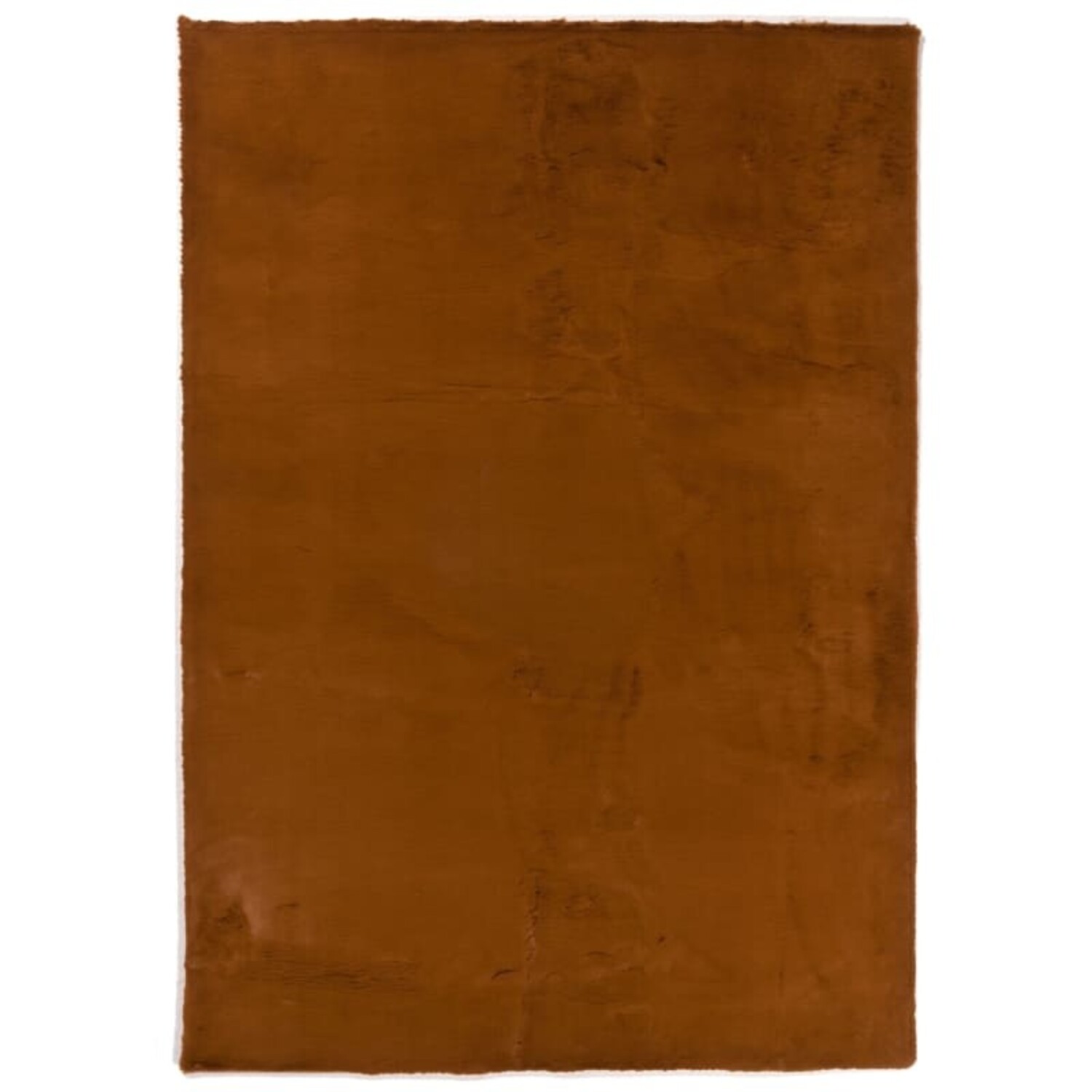 Plush 69 fluffy roestbruin hoogpolig vloerkleed rechthoek