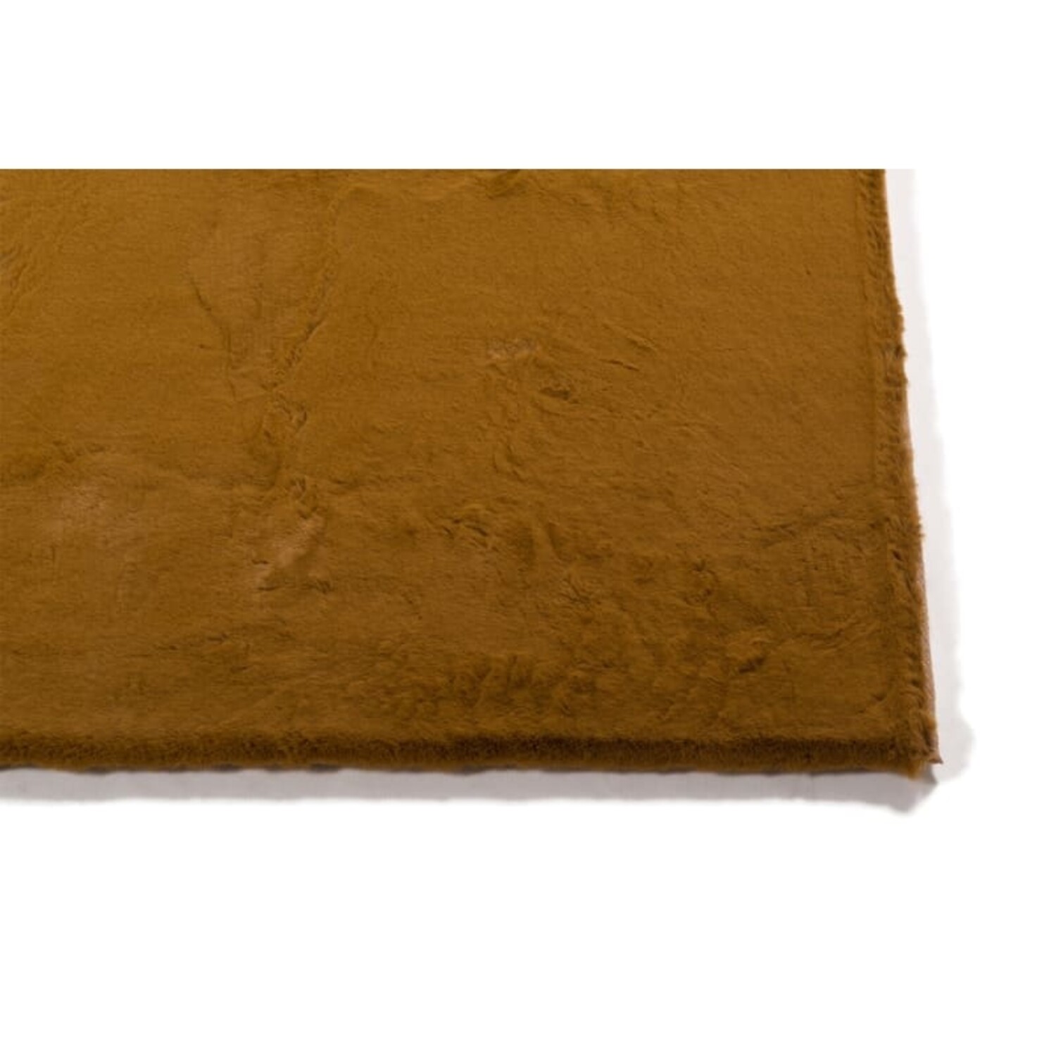 Plush 69 fluffy roestbruin hoogpolig vloerkleed rechthoek