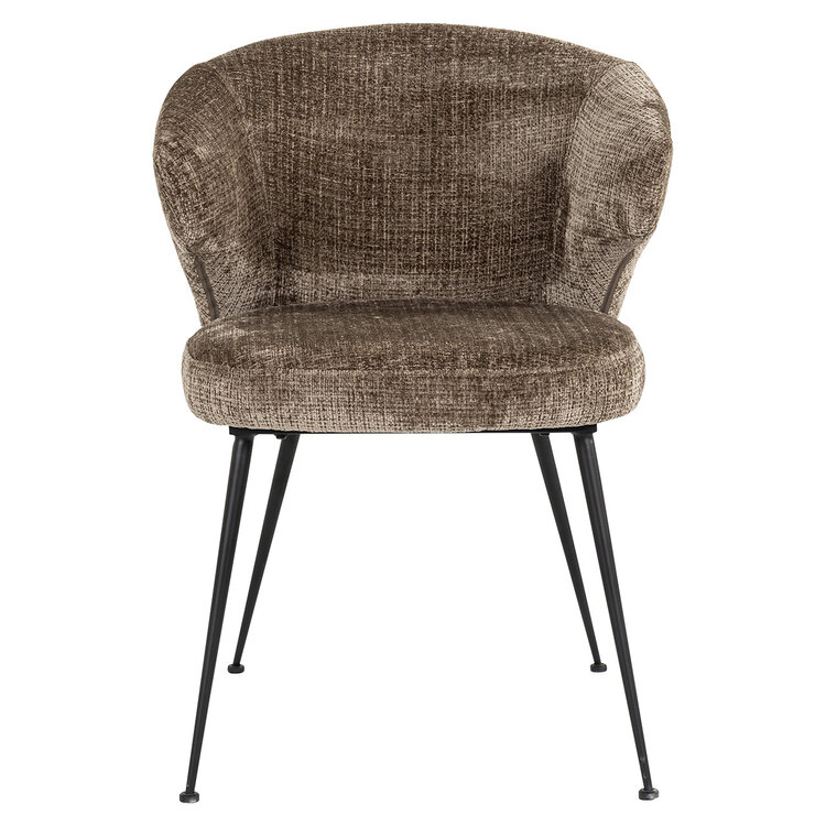 Richmond Interiors Stoel Xandra stone chenille fire retardant