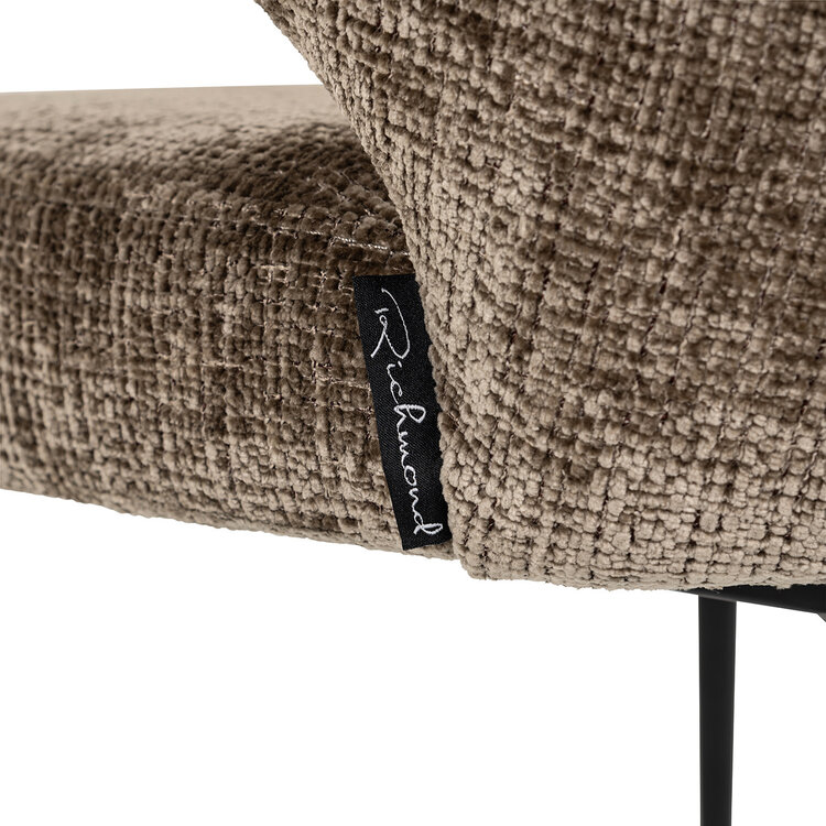 Richmond Interiors Stoel Xandra stone chenille fire retardant