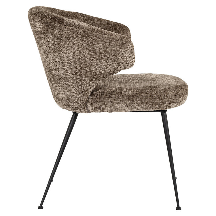 Richmond Interiors Stoel Xandra stone chenille fire retardant