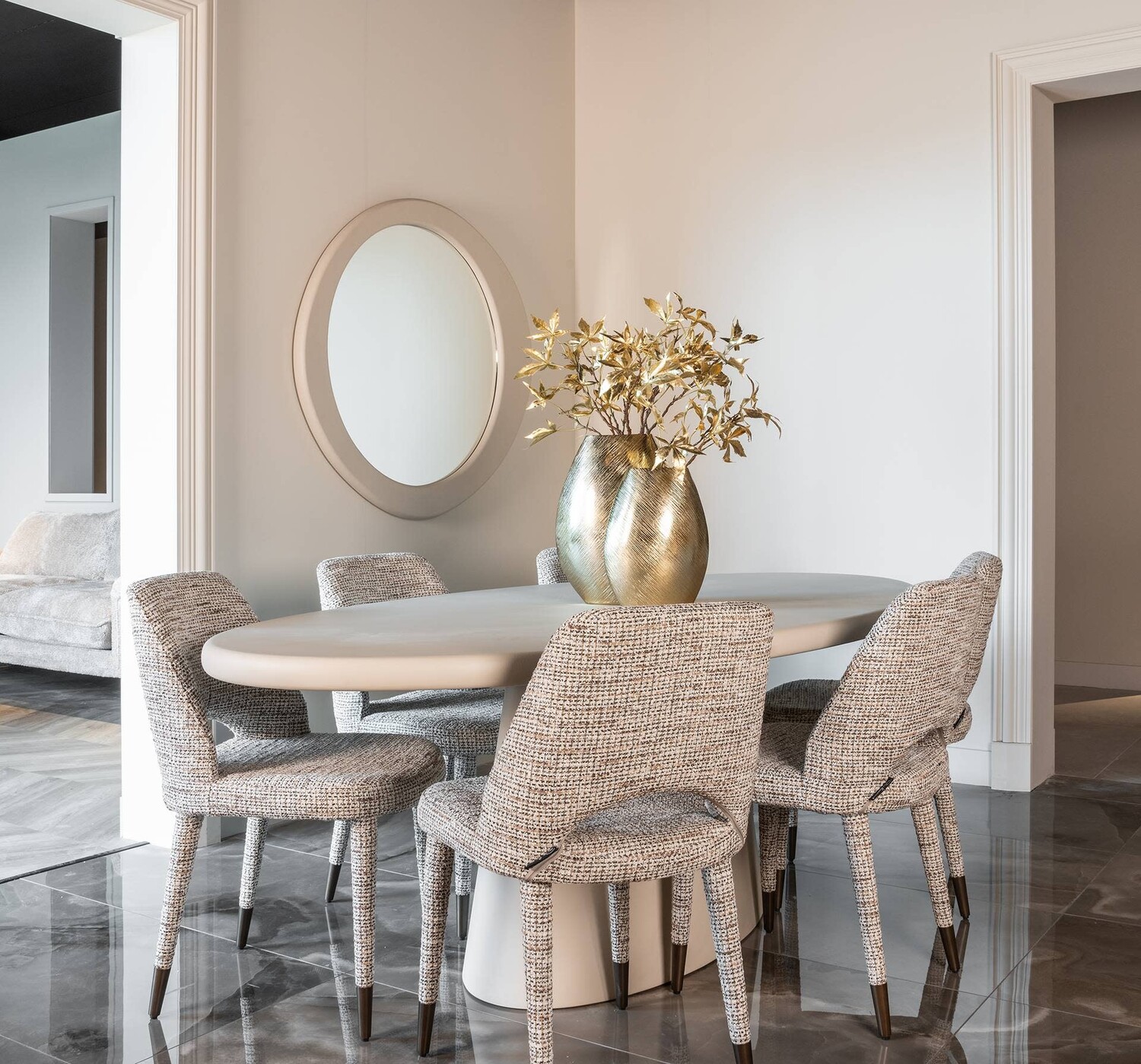 Richmond Interiors Eetkamerstoel Cecilia trendy nature
