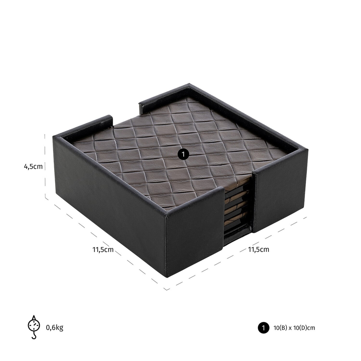 Richmond Interiors Onderzetter Yora set van 4