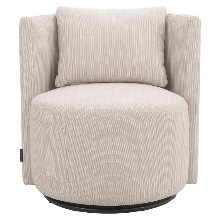 Richmond Interiors Outdoor draai eetkamerstoel Marlin beige