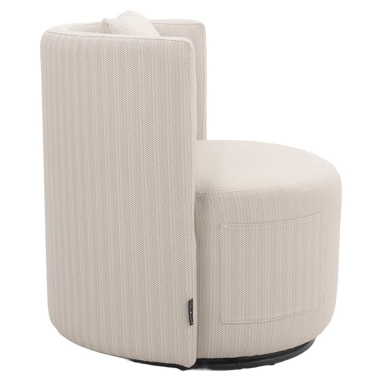 Richmond Interiors Outdoor draai eetkamerstoel Marlin beige