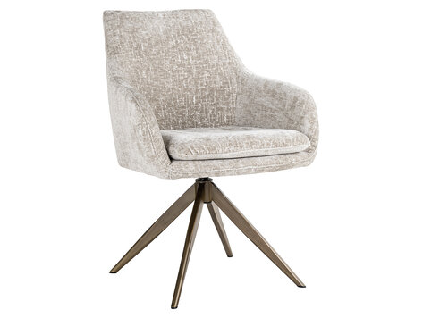 Richmond Interiors Eetkamerstoel Lisonne pearl island draaibaar