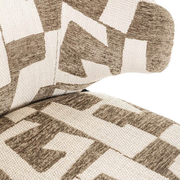 Richmond Interiors Eetkamerstoel Milly moss graffic draaibaar