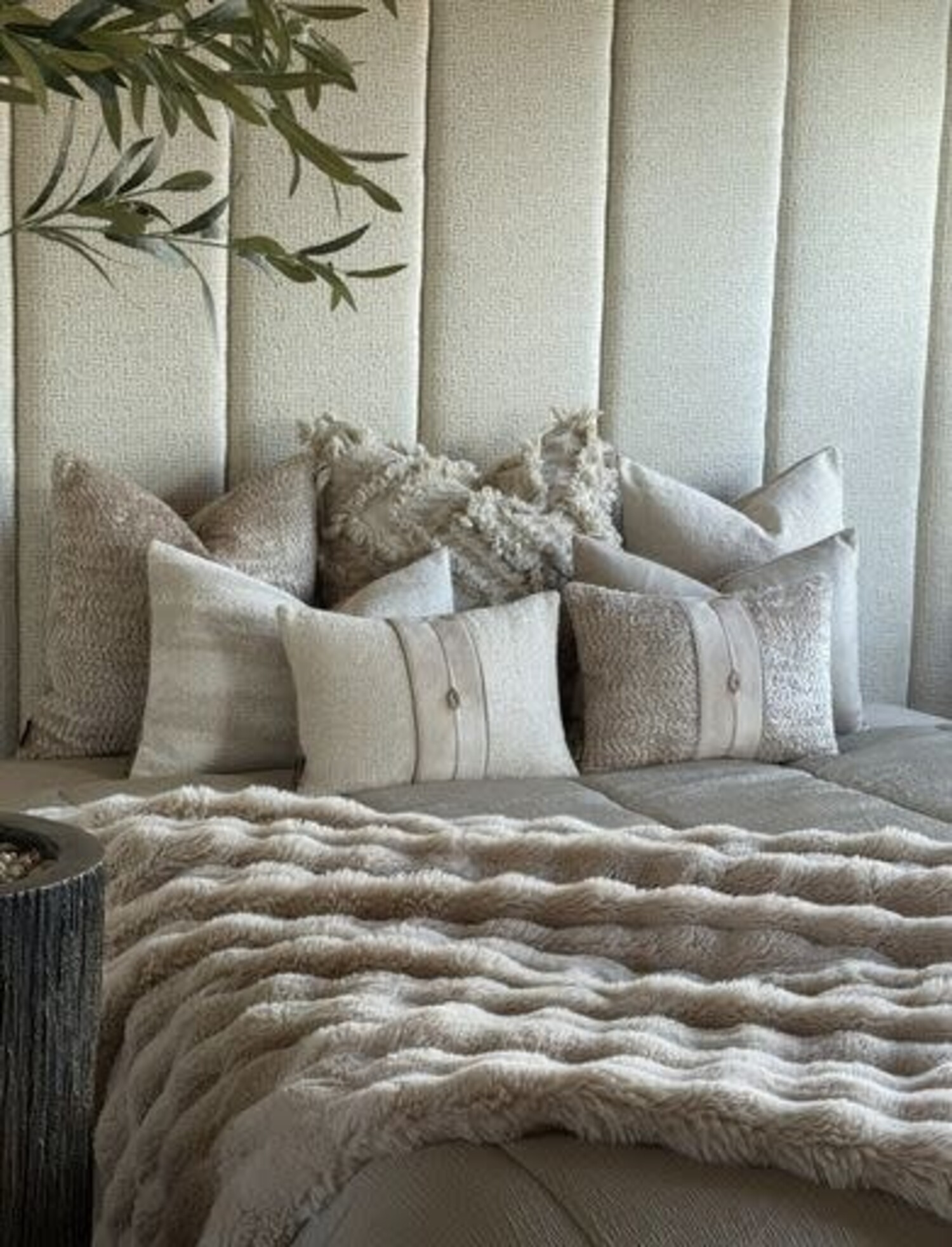 Brons interieur Sierkussen Teddy stone 45x30 cm